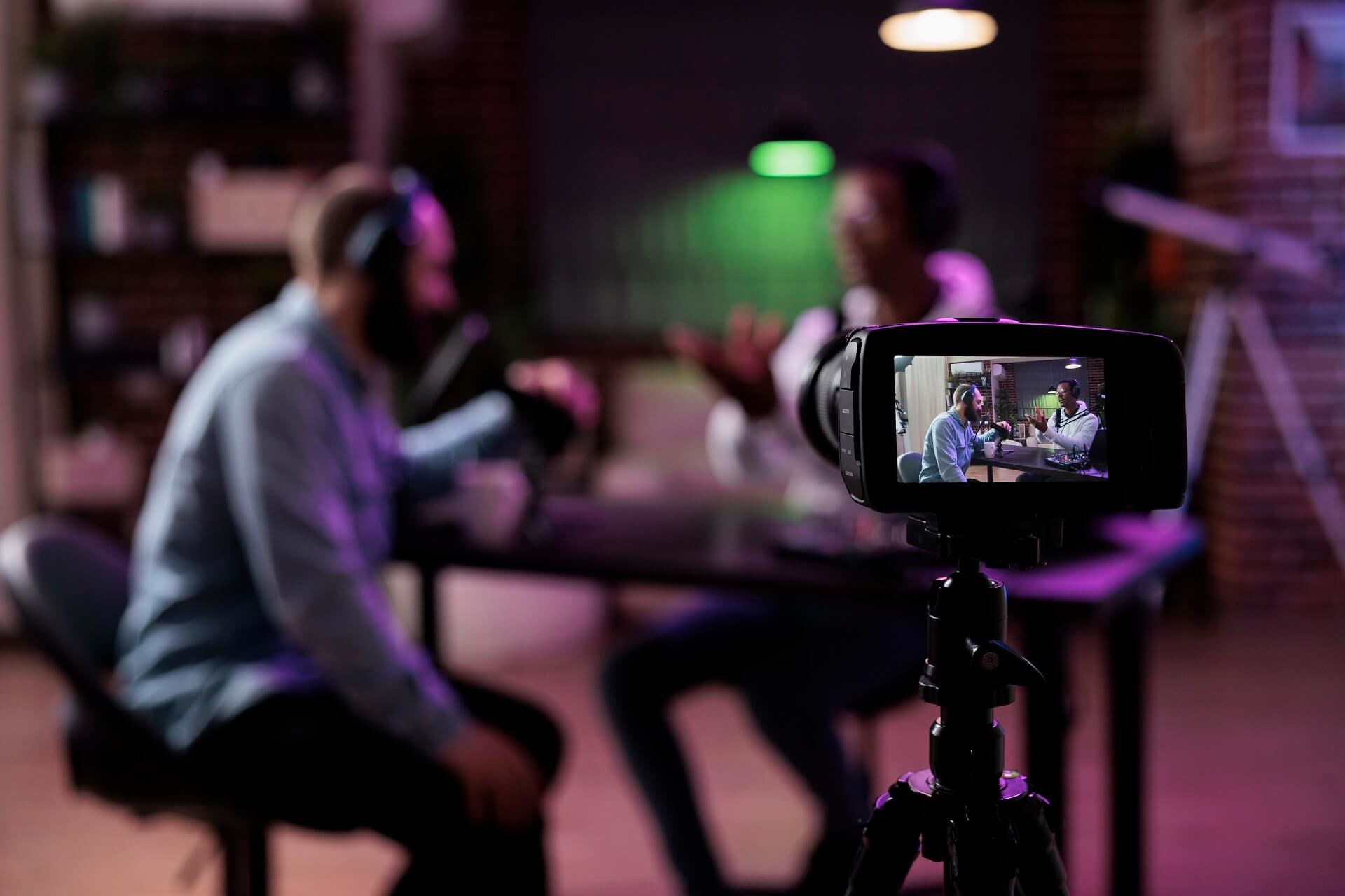 Software teleprompter profissional em monitor